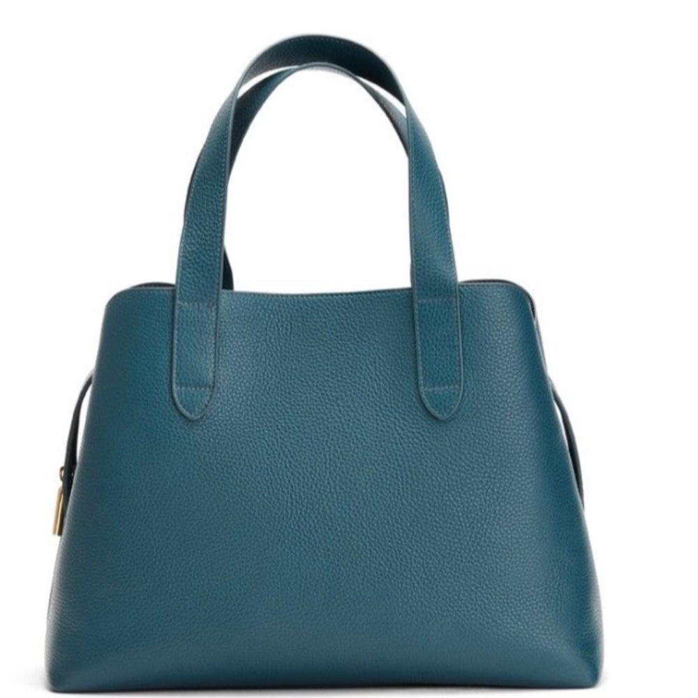 COPY - Cuyana Zippered Satchel in Deep Ocean